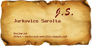 Jurkovics Sarolta névjegykártya